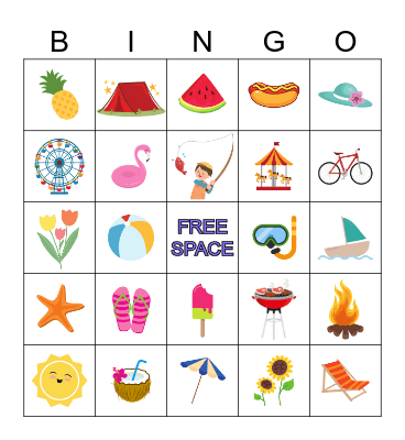 Summer Bingo Card