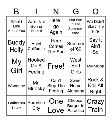 White People Get Turnt Bingo Card