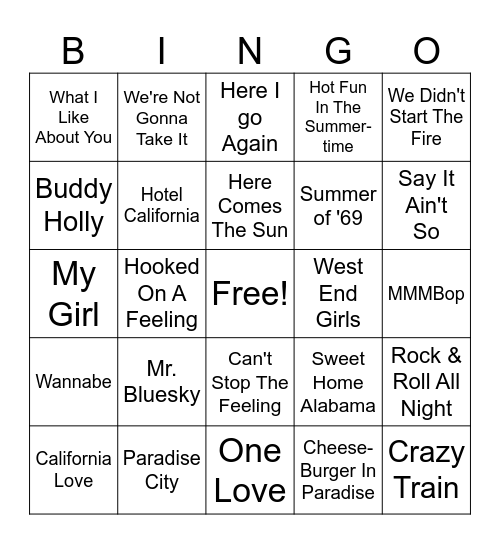 White People Get Turnt Bingo Card