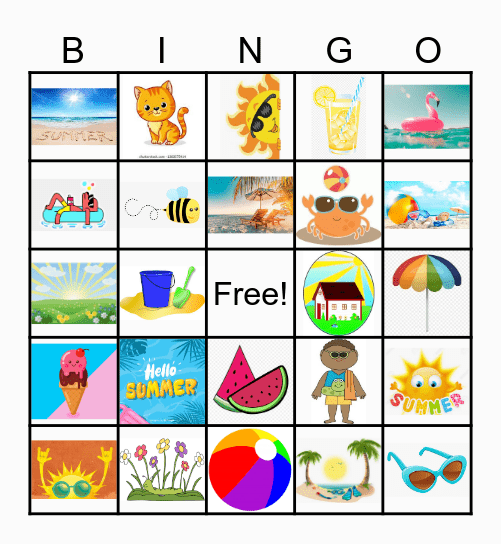 Summer Bingo Card