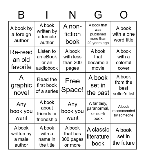 Watertown-Wilson County Public Library Presents... Bingo Card