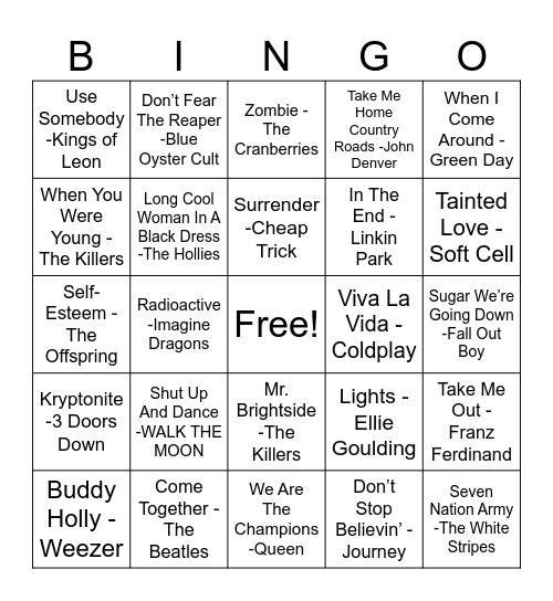 “At The Ball Game” Music Bingo with Conner Pittman! Bingo Card