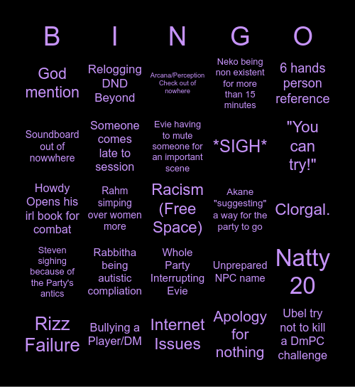 Solitude Together Bingo Card