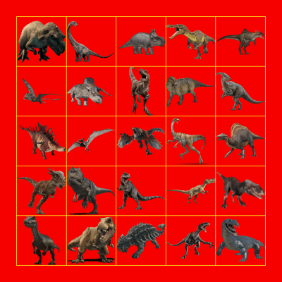 J.W.S4.B.C. Bingo Card