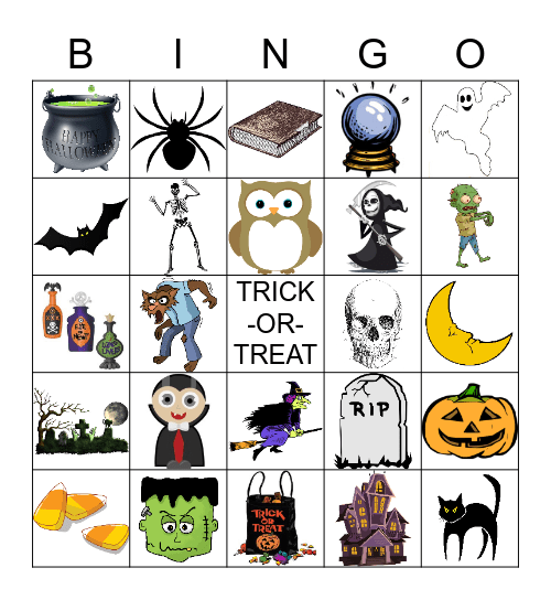 HAPPY HALLOWEEN Bingo Card