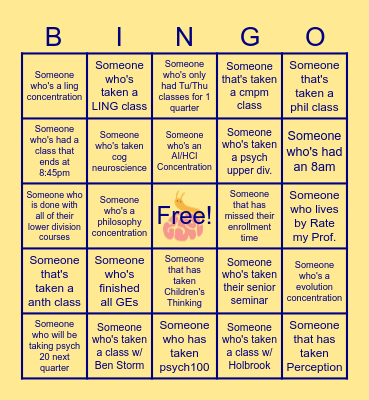 CSSA Bingo! Bingo Card