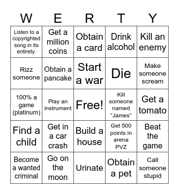 Sigma Lockout Bingo Card