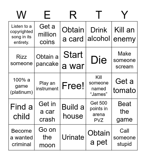 Sigma Lockout Bingo Card