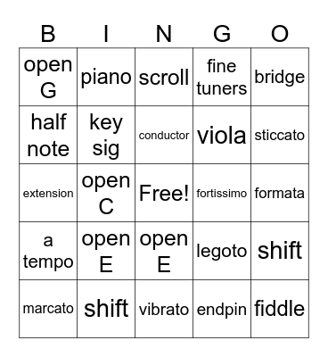 Number Bingo 1-75 Bingo Card