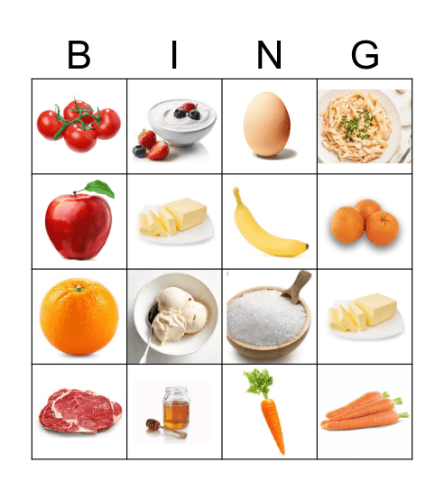 COUNTABLE & UNCOUNTABLE NOUNS Bingo Card