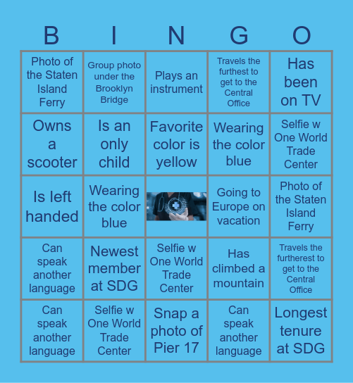 Build Your Coworker Knowledge Bingo Card