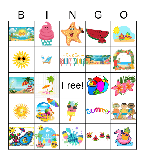 Summer Bingo Card