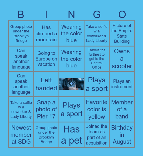 Build Your Coworker Knowledge Bingo Card