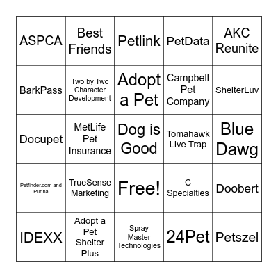 Prairie States Sponsor Blackout Bingo Card