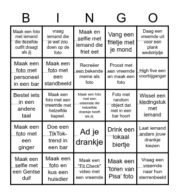 Girls trip Gent Bingo Card