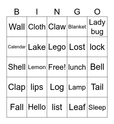 End of the Year Bingo Card