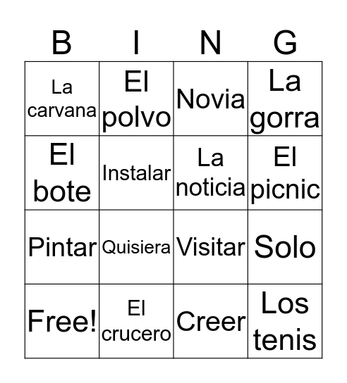 SKRTTT Bingo Card