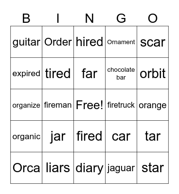 Bingo Card