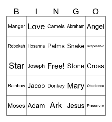 LifeWise Review - Year 1 Bingo Card