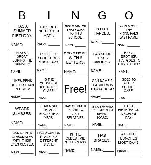 GOLDEN'S END OF YEAR BINGO Card