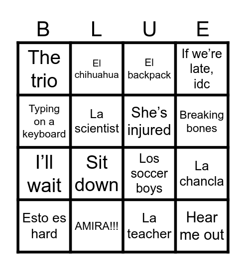 La lotería Bingo Card