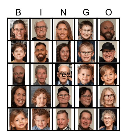 Bingo à Bertrand Bingo Card