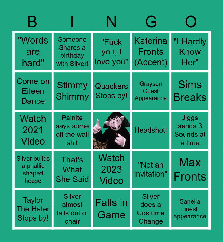 Silver Glades Bingo Card