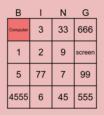 Technological Devices Bingo Card