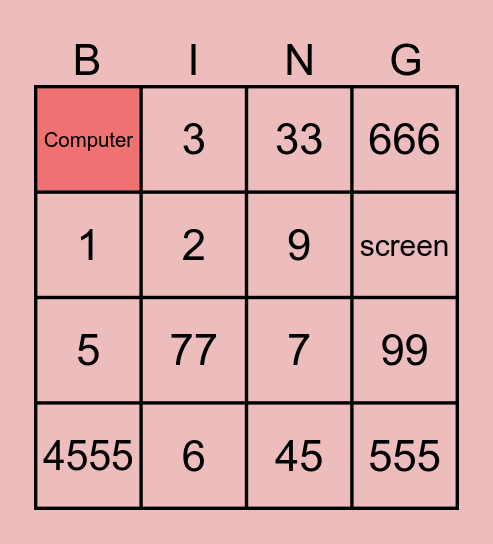 Technological Devices Bingo Card
