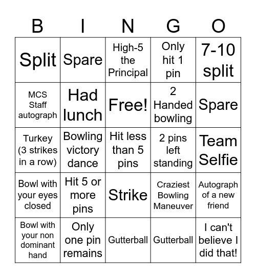 Turn this in to be entered into an additional prize drawing! Bingo Card