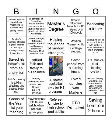 MEL'S 90TH BIRTHDAY Bingo Card