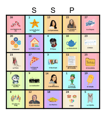 LOTERIA Bingo Card