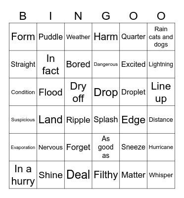 Battleship Bingo Card