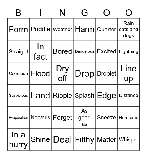 Battleship Bingo Card