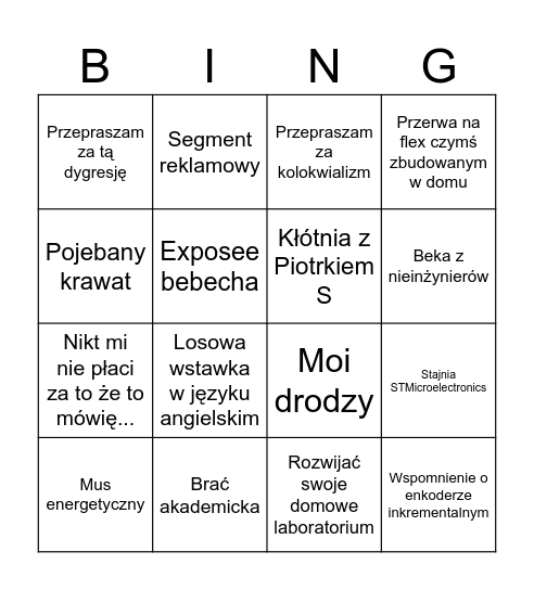 Ulfik Bingo Card