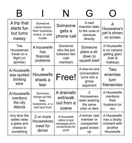 Hold on to youe Peaches Bingo Card