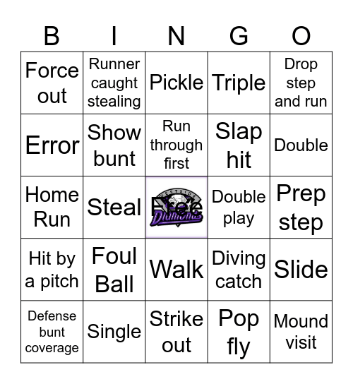 NCAA Softball World Series Bingo Card