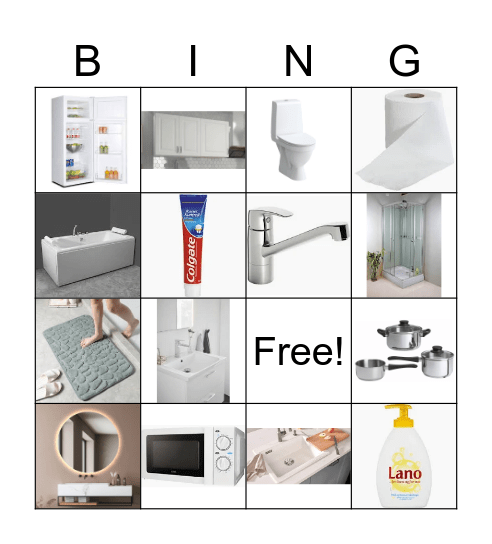 Kjøkken og baderom SNO Bingo Card