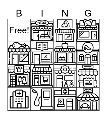 Las tiendas Bingo Card
