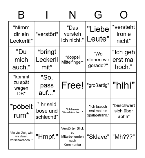 We <3 Chr. Hülsmann Bingo Card