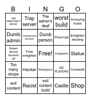 TCO BINGO PT.1 Bingo Card