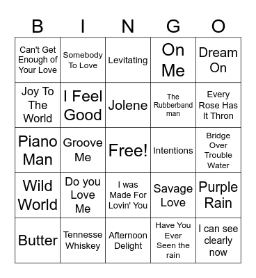 Music May Bingo Card