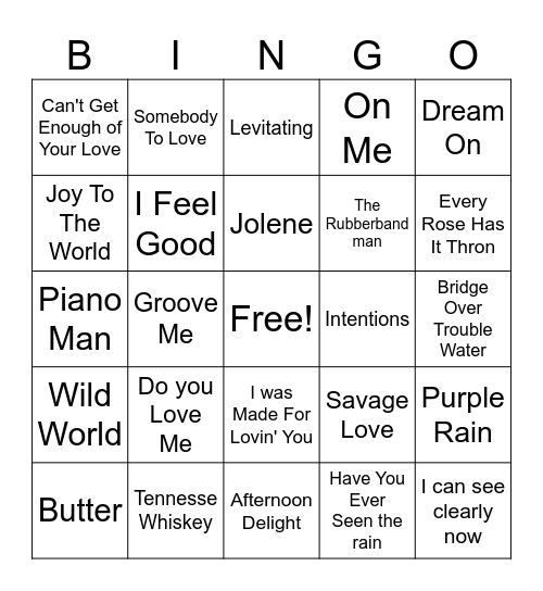 Music May Bingo Card