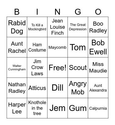 Quarter 4 Review Bingo Card