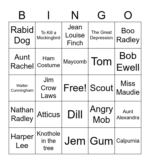 Quarter 4 Review Bingo Card