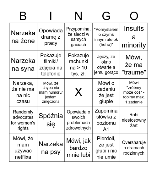 RAFAŁ BINGO Card
