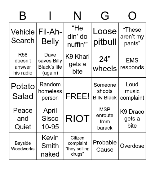 Meme Bingo Card