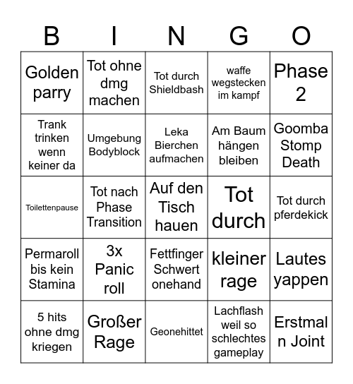 Jockel TS Bingo Card