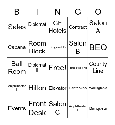 Employee Engagement Bingo Card