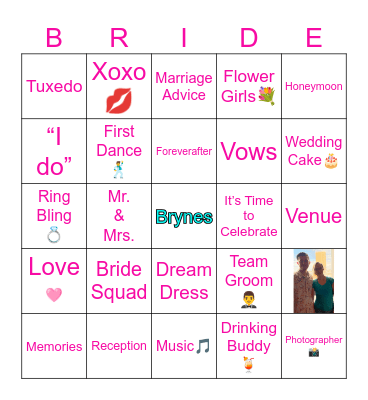Alley Shower 2 Bingo Card